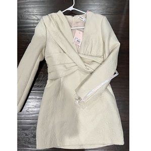 New with tags Missguided cream mini dress